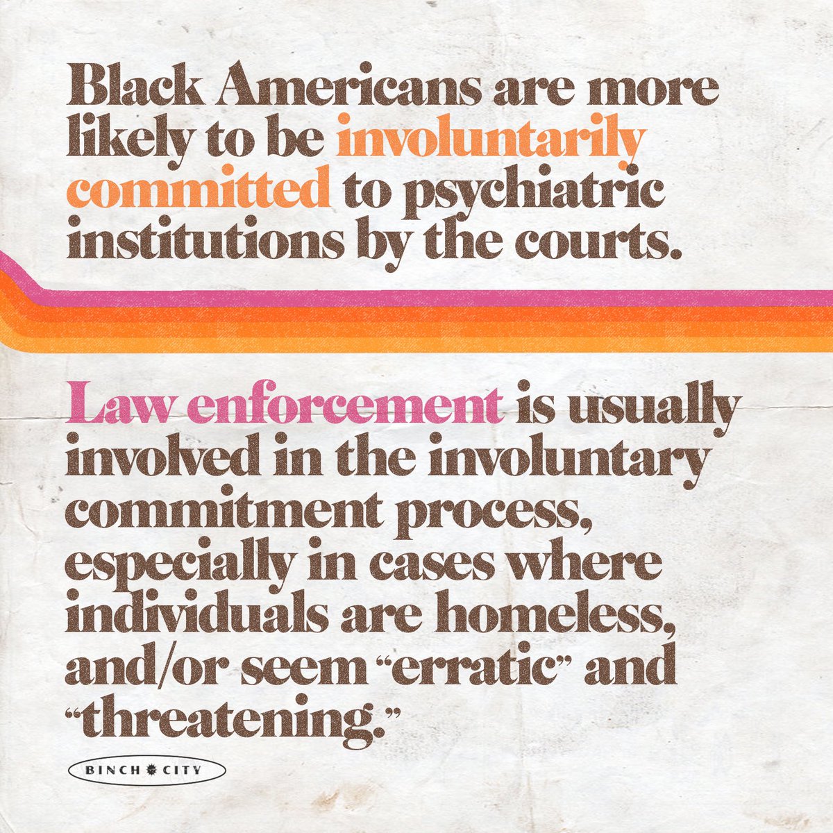 Last year I wrote a history thesis on psychiatric abuse against WOC. In writing it, I learned a lot of information on the ways racial bias has affected Black Americans with mental illness. Racism has long been embedded within the field of psychiatry + still remains today. [1/10]