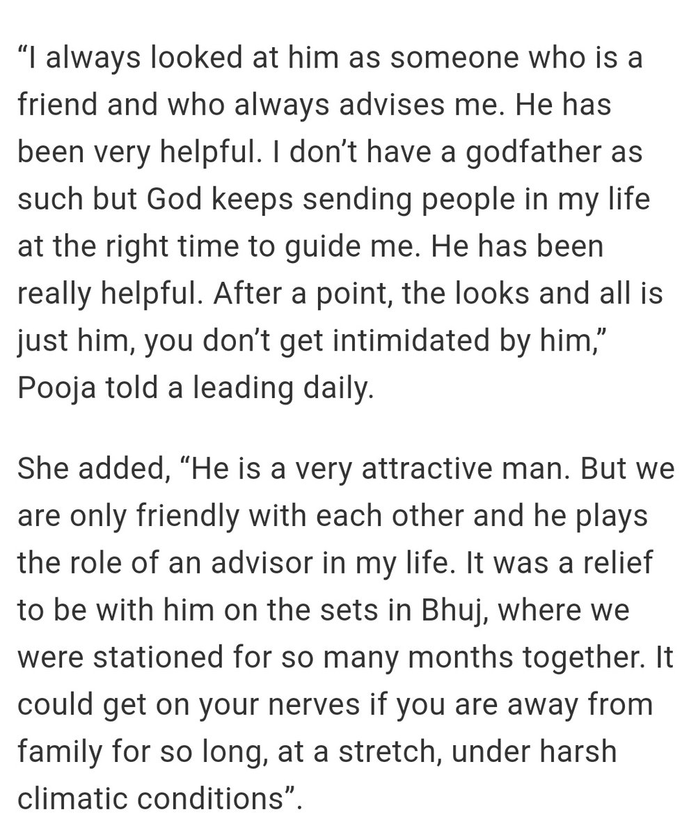  #PoojaHegde who debuted with  #Hrithik on  #MohenjoDaro talks about the selflessness of  #HrithikRoshan & how literally he was like a god father to her. Again in haters language she is an "outsider"