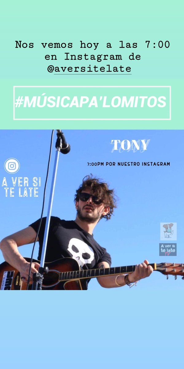 Nos vemos hoy a las 7:00 pm en nuestro Instagram. 
Saludos