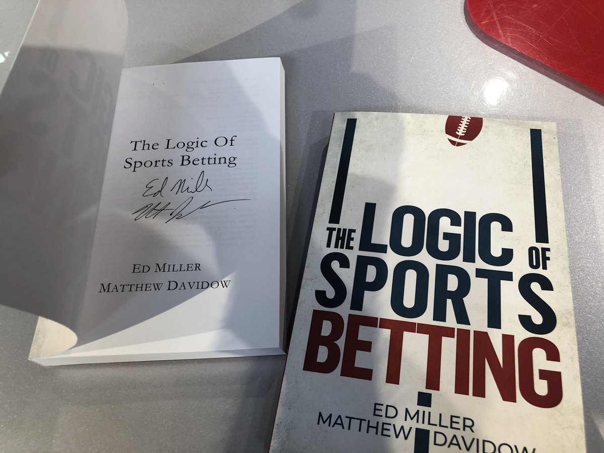 VSiNLive's tweet image. Want to win a signed copy of “The Logic of Sports Betting” by @EdMillerPoker and @DavidowMatthew?

QUOTE TWEET this tweet with the best sports betting advice you’ve received and we’ll pick TWO winners! 

#ANumbersGame @beatingthebook