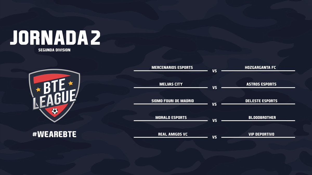 Hoy dará comienzo la segunda jornada de la liga en ambas divisiones

¡Estamos deseando poder conocer los resultados de los partidos! 

🍀Mucha suerte a todos🍀

👇Puedes ver los enfrentamientos aquí 👇