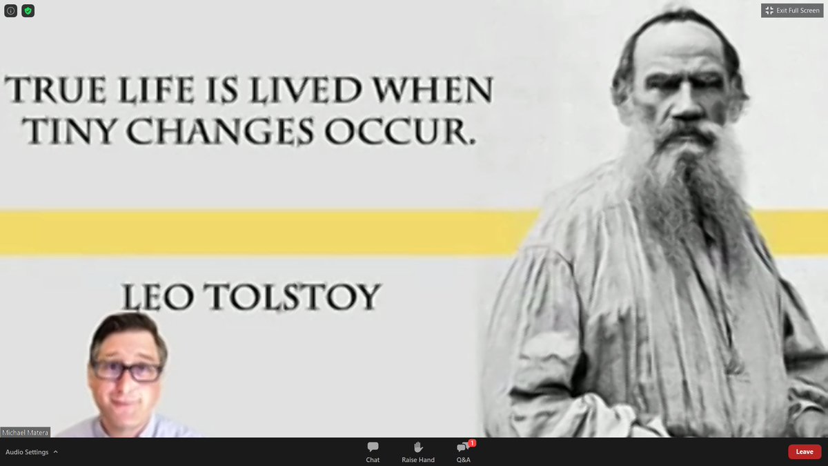 JJ_Burry's tweet image. &quot;True life is lived when tiny changes occur.&quot; -Leo Tolstoy

Micro goals help us build habits of success.
@mrmatera #R12TransformED #TransformED2020