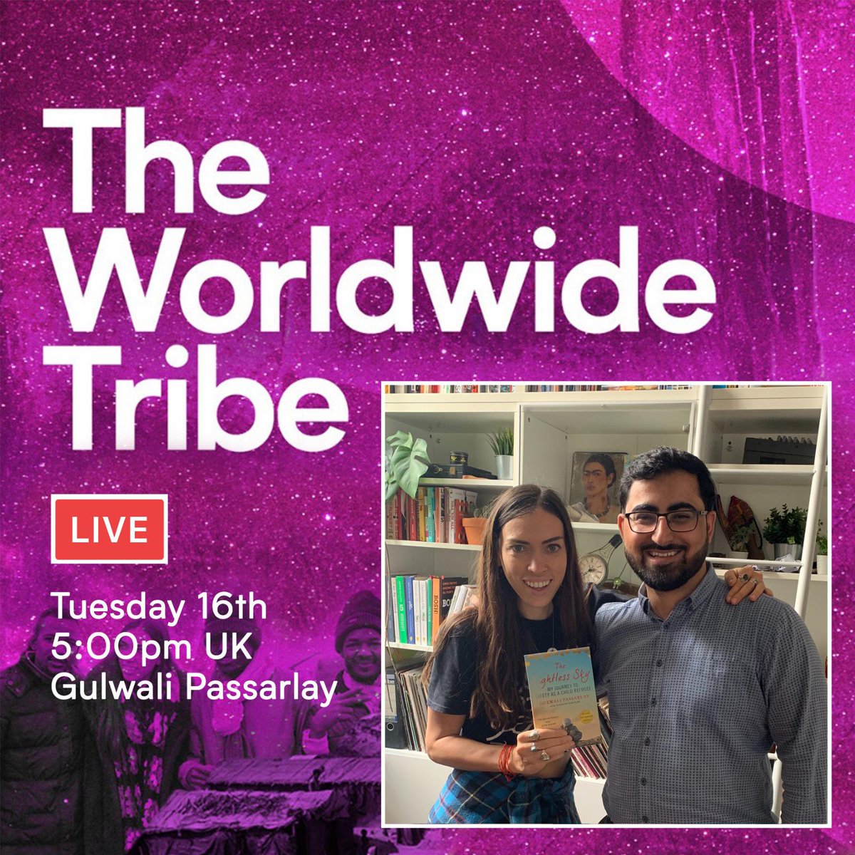 ZeitgeistLight's tweet image. It's #RefugeeWeek2020 and to mark the occasion, @worldwide_tribe will be going LIVE from 5pm with @GulwaliP. Set to be an insightful conversation about the impact of Covid-19 on refugee camps, head over to Instagram and join in the conversation 🌍💜