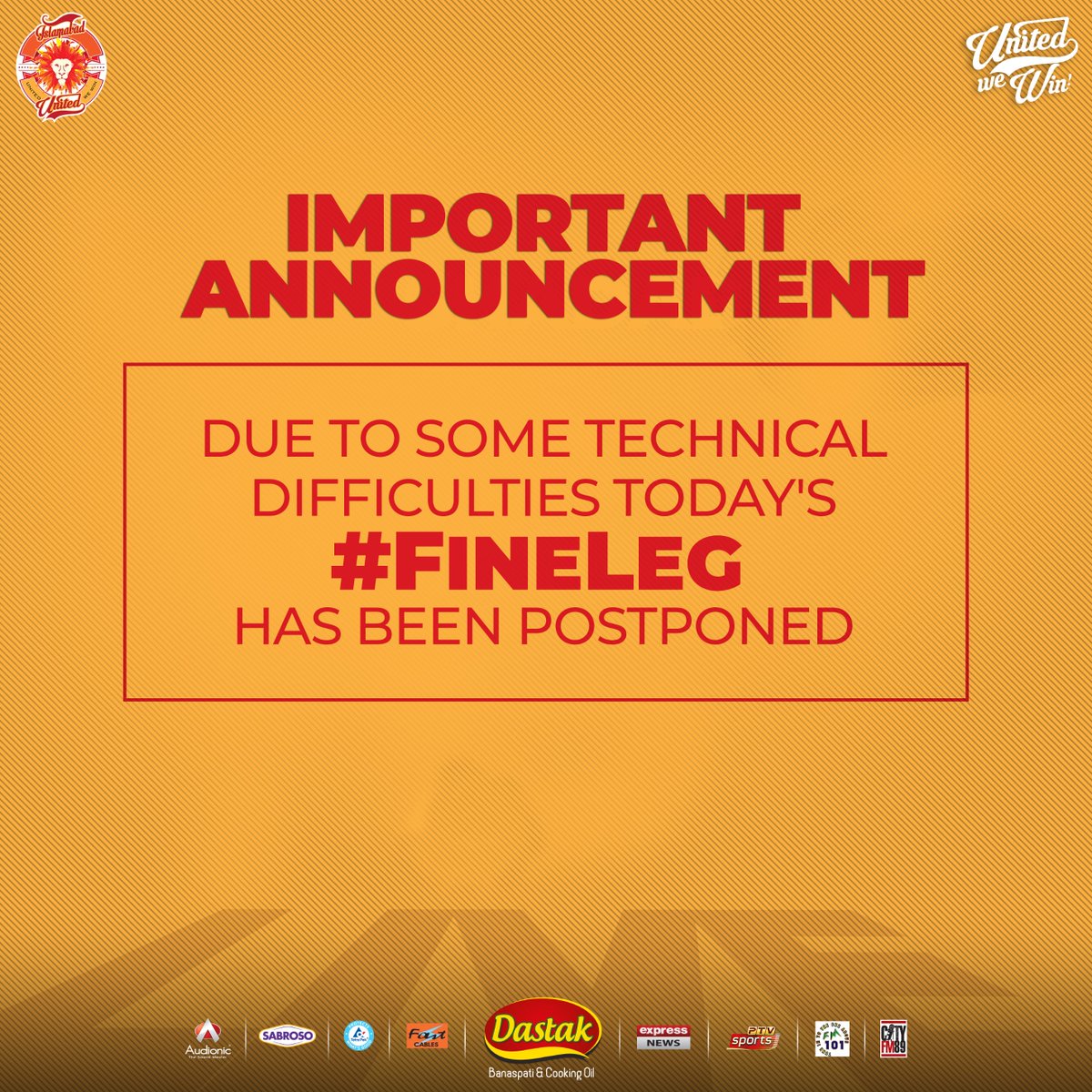 IsbUnited's tweet photo. Yes, it happens!

But you guys can still go and enjoy our BTS playlist 👉 https://t.co/UbSzd4nwpA

#UnitedWeWin #FineLeg https://t.co/LOgt2zusdJ