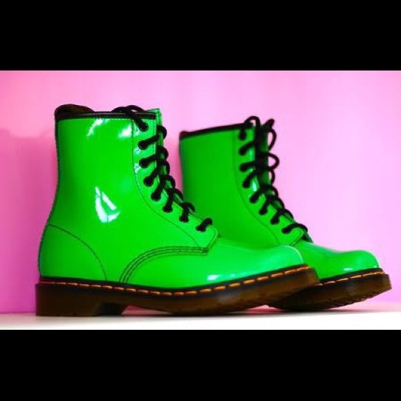 dr martens neon green