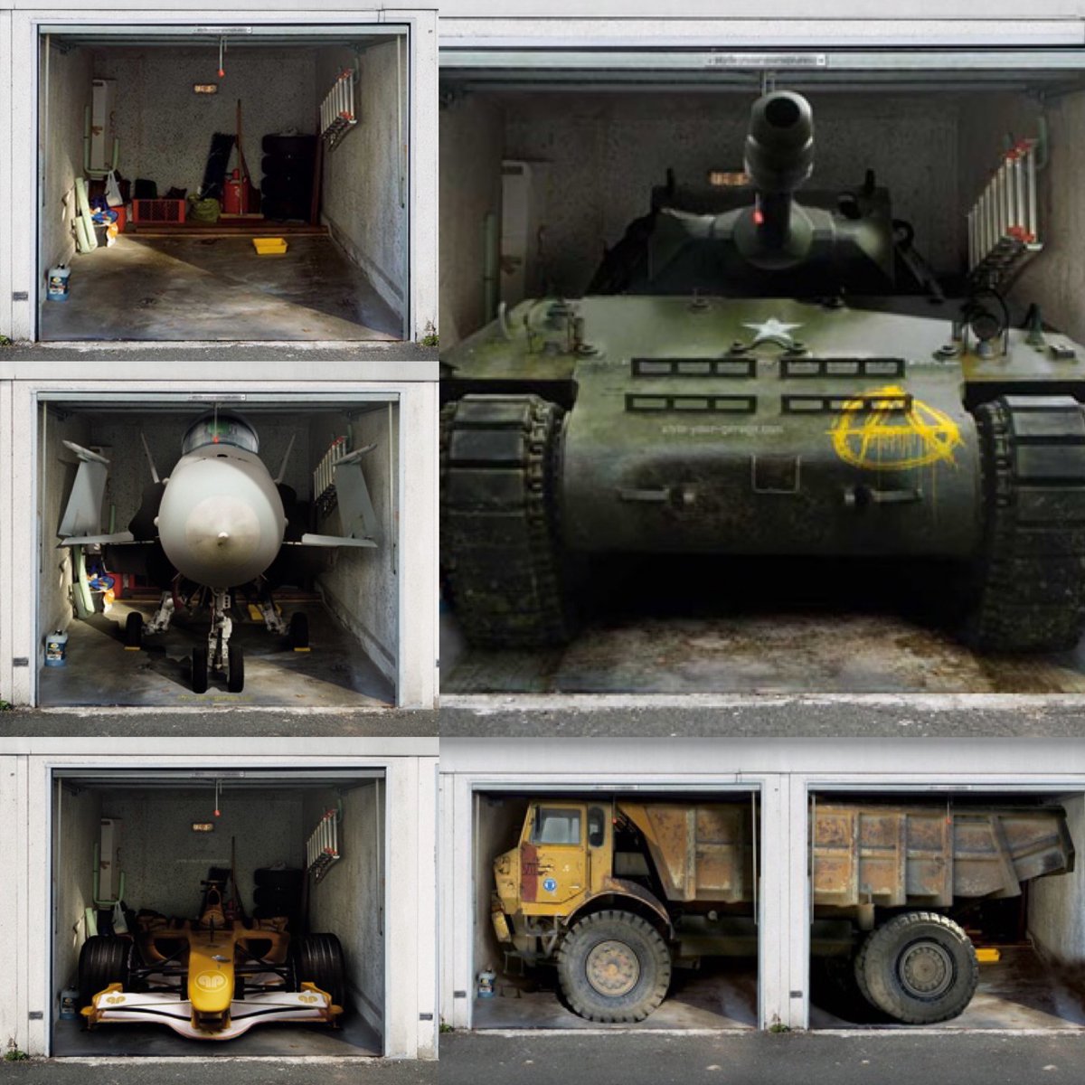 jonescoinc's tweet photo. This looks fun! There’s a company in Germany that makes extra large garage door stickers. From tanks to jets to giant alligators or just an empty garage. Hmm, on second thought, maybe I’ll just stick with my regular garage door instead. 🤣 #garagedoorfun #veryunique #jonesco https://t.co/5d6HEjOrMi