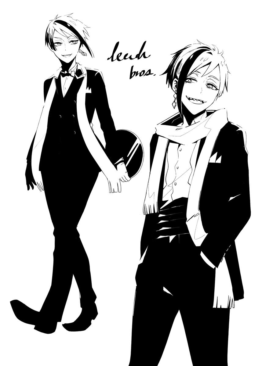 白と黒だけで描くがとてもすきあとストールとかマフラー巻くのが性癖 