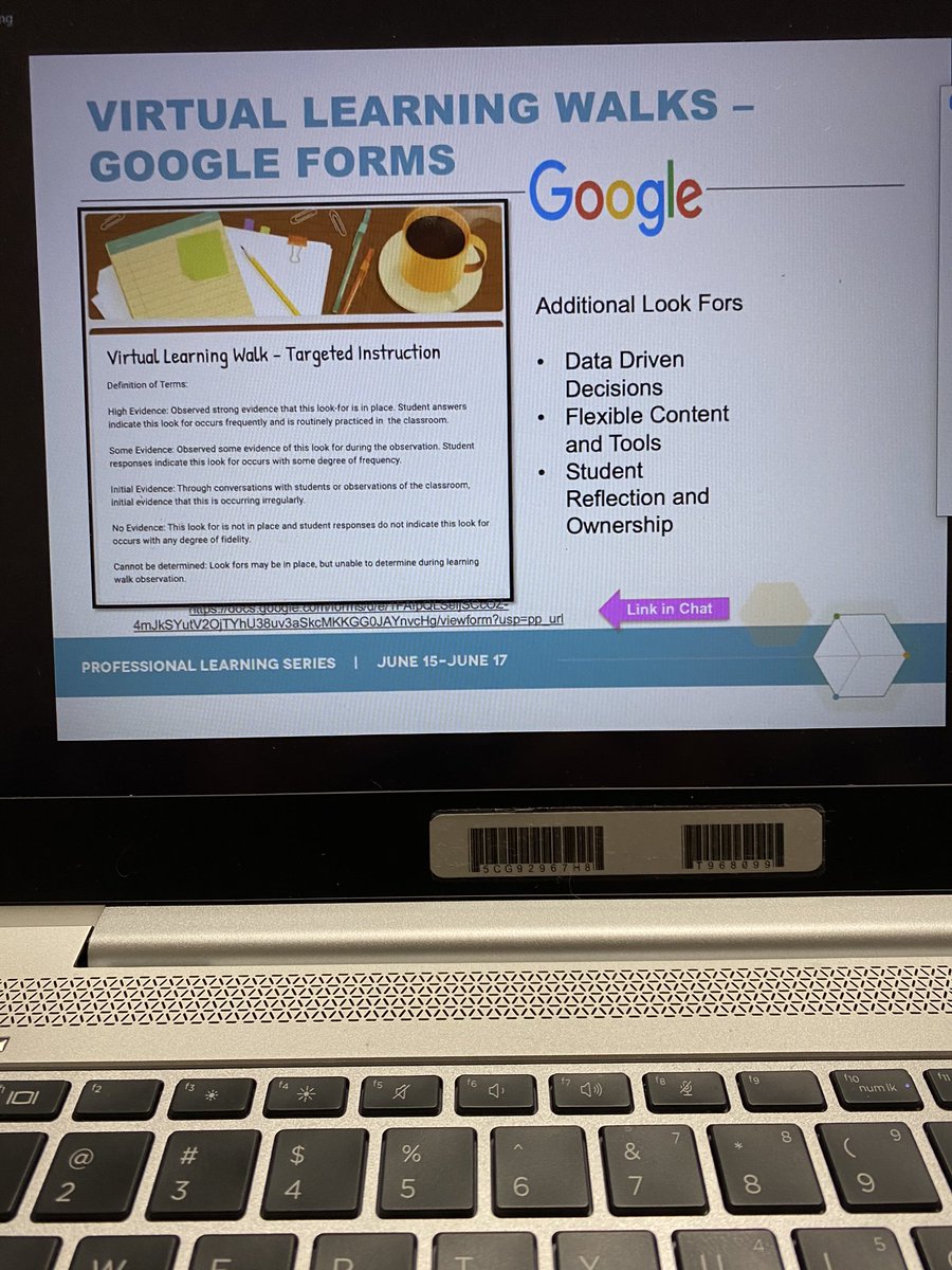 AEOrtega07's tweet photo. Thank you @opalddawson for a great session on providing coaching & feedback virtually to Ts! The @Google form is definitely helpful for both in-person & virtual coaching #PLS2020 #TeamHISD https://t.co/FvQHHlpzuC