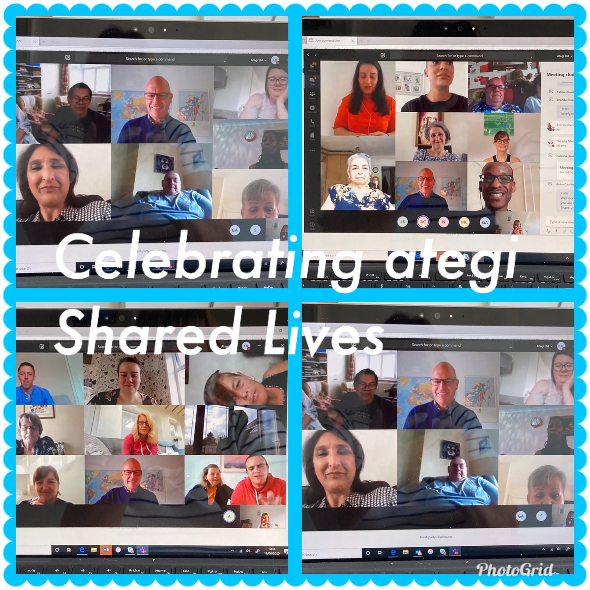 ategi held virtual coffee mornings in all our areas #Shared Lives #Wales #Bucks #SouthGlos #Haringey #sharedlivesweek