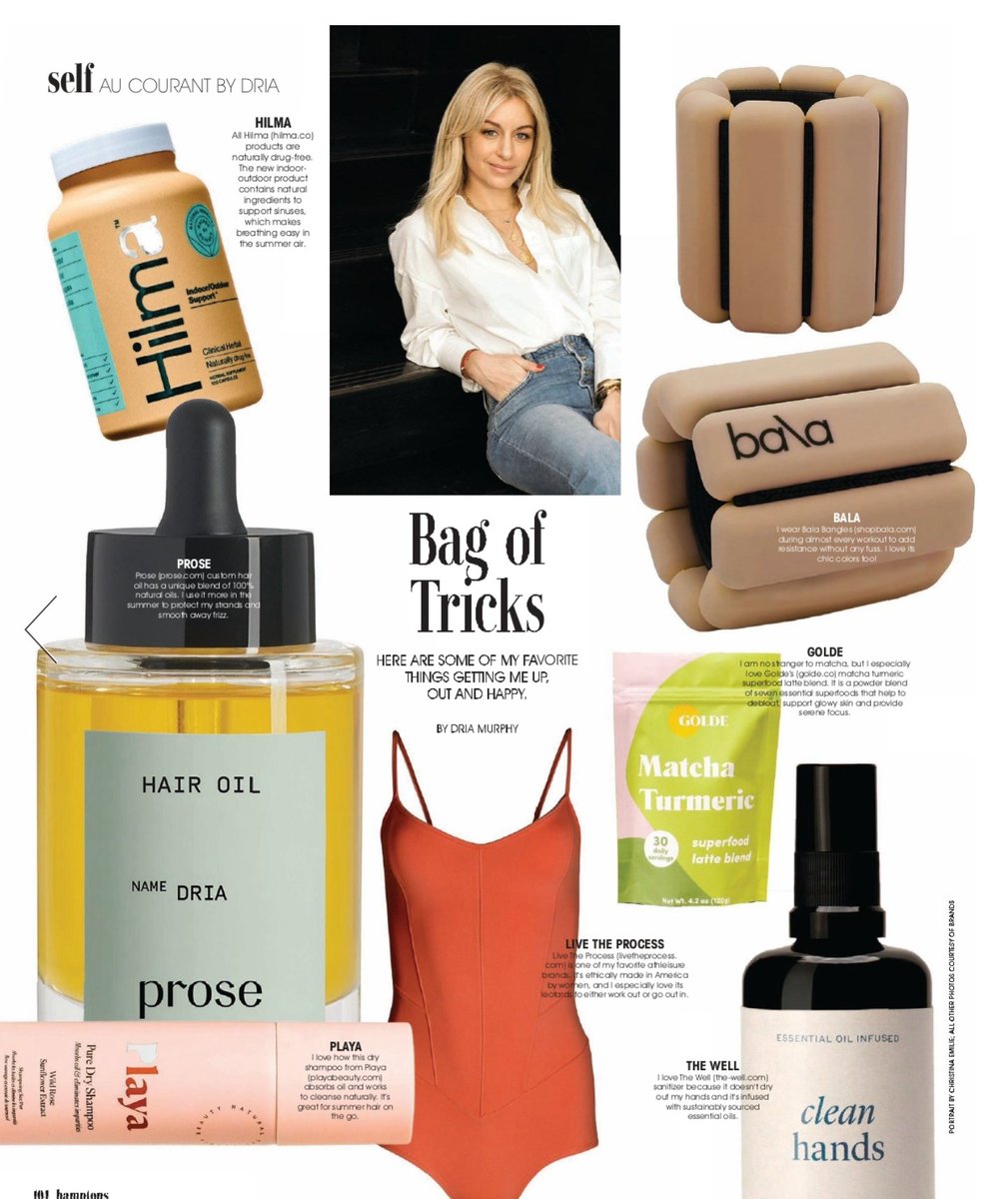 AliseCollective's tweet photo. “Bag of Tricks- Here Are Some of My Favorite Things Getting Me Up, Out and Happy” 
@DriaMurphy x @HamptonsMag #alisecollective 
https://t.co/G9AqnguJno https://t.co/55UTTFACPT