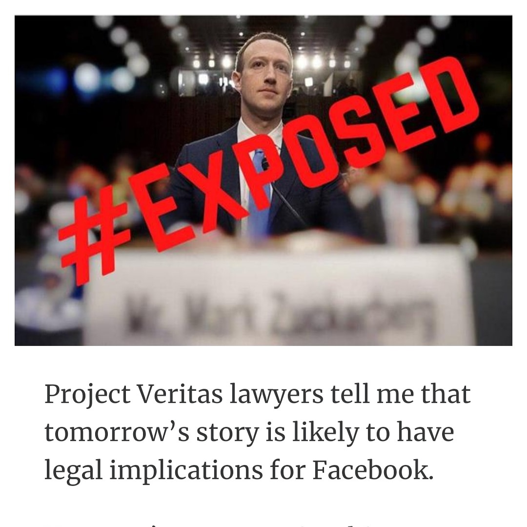 georgenews's tweet photo. This story will be so powerful that the Mainstream Media will be forced to cover it.
When the media comes to Facebookโs rescue, they will try to besmirch my character and Project Veritasโ reputation. ~ @JamesOKeefeIII at @Project_Veritas
#RIPBIGTECH https://t.co/vZjbx3G4Rw