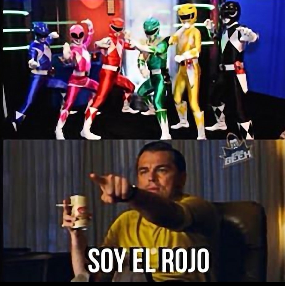 Yo viendo los Power Rangers.