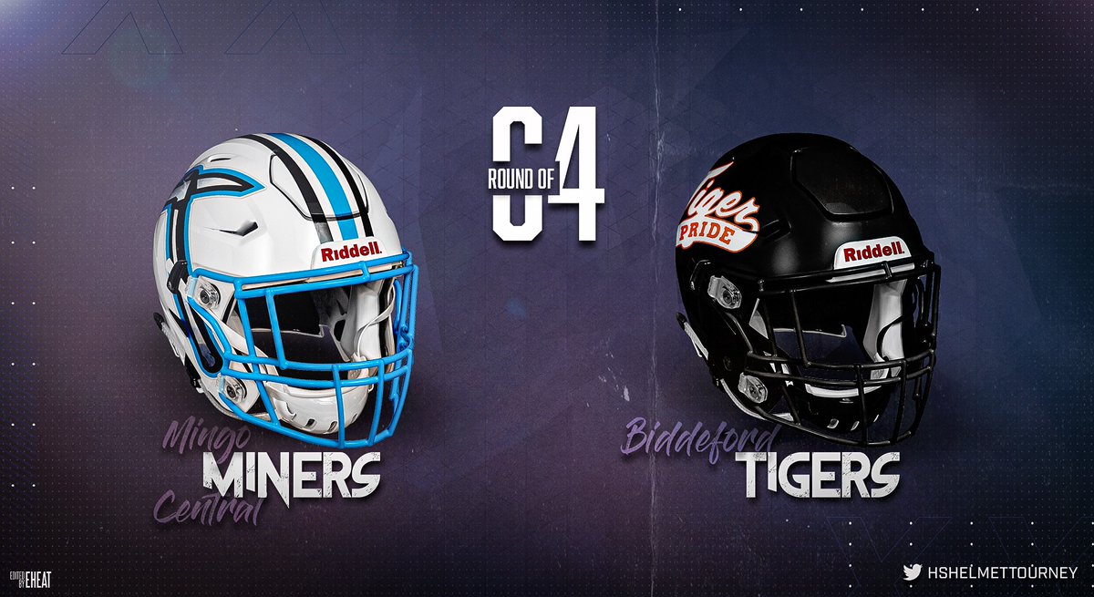 hshelmettourney's tweet photo. Round of 64-Region 1

Mingo Central Miners (At-Large, West Virginia) @mingocentralfb

🆚

Biddeford Tigers (State Champion, Maine) @biddhsathletics https://t.co/5YqVNG90E1