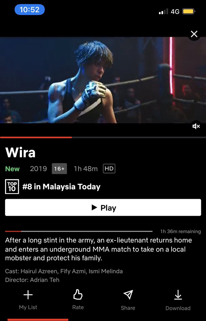 abdrahimyusoff's tweet photo. This movie appeared to be trending on Netflix today (#8) and I really impressed with every single seconds of the movie after watching it. This is the thread why #wira #hairulazreen #fifyazmi #dainsaid #yayanruhian #datohilalazman #adrianteh #astroshaw https://t.co/I7aPghaAWc