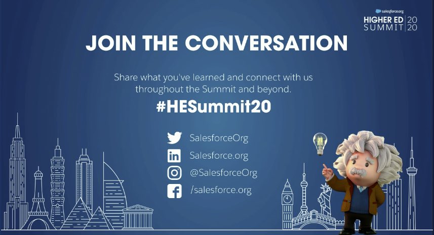 jfoerster_atx's tweet image. Let’s do this! Excited about my first Higher Ed Summit. #Salesforceorg #HESummit20 #SalesforceOhana