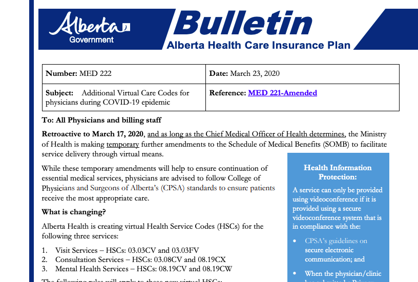 Doctors noted this when  @jkenney announced he'd allow the public health emergency to expire on June 15. They expressed concern the codes, though still needed, would be lost. @shandro, despite the evidence in his own bulletin, took to Twitter to call them liars.  #ableg