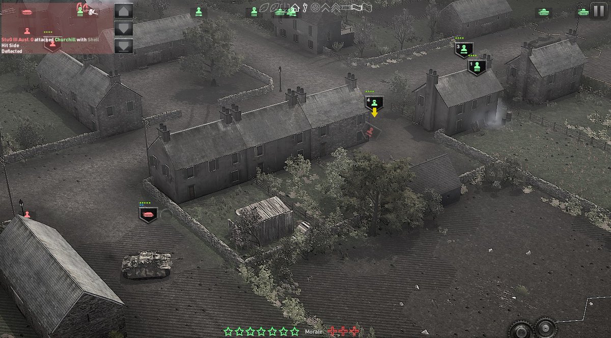 TheTroopGame's tweet photo. British infantry patiently stalk a Stug, trying to get close enough to use their PIAT. https://t.co/meZ89uvqw2