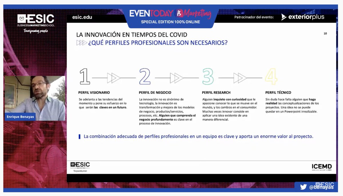 Disfrutando mucho de la intervención de <a href="/benayas/">Enrique Benayas</a> en #EvenTodayIsMarketing #HEMESIC 👍