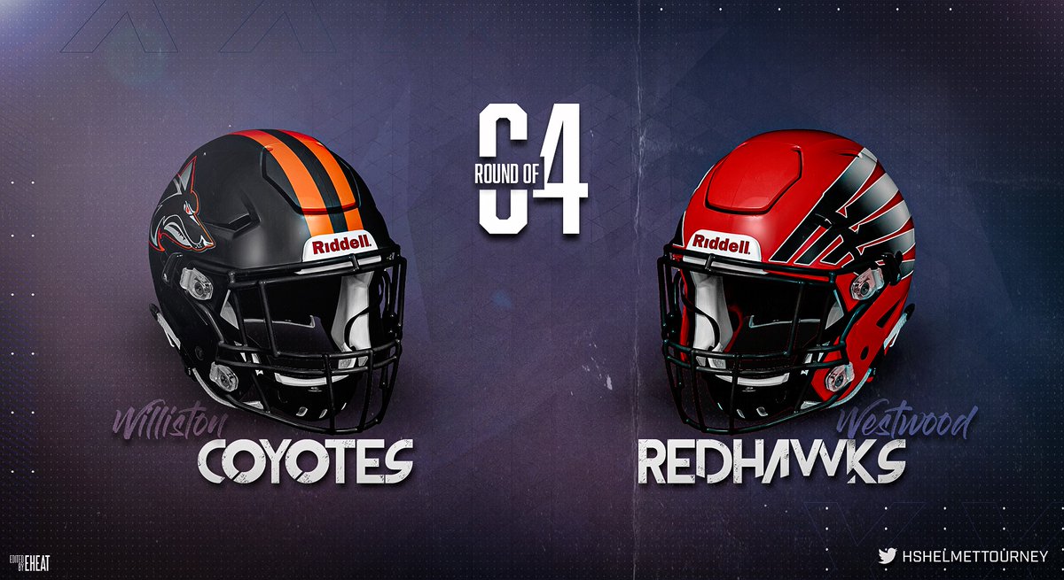 hshelmettourney's tweet photo. Round of 64-Region 1
Williston Coyotes (At-Large, North Dakota) @williston_fb

🆚

Westwood Redhawks (State Champion, South Carolina) @westwoodfb https://t.co/wI0cmQ0KDZ
