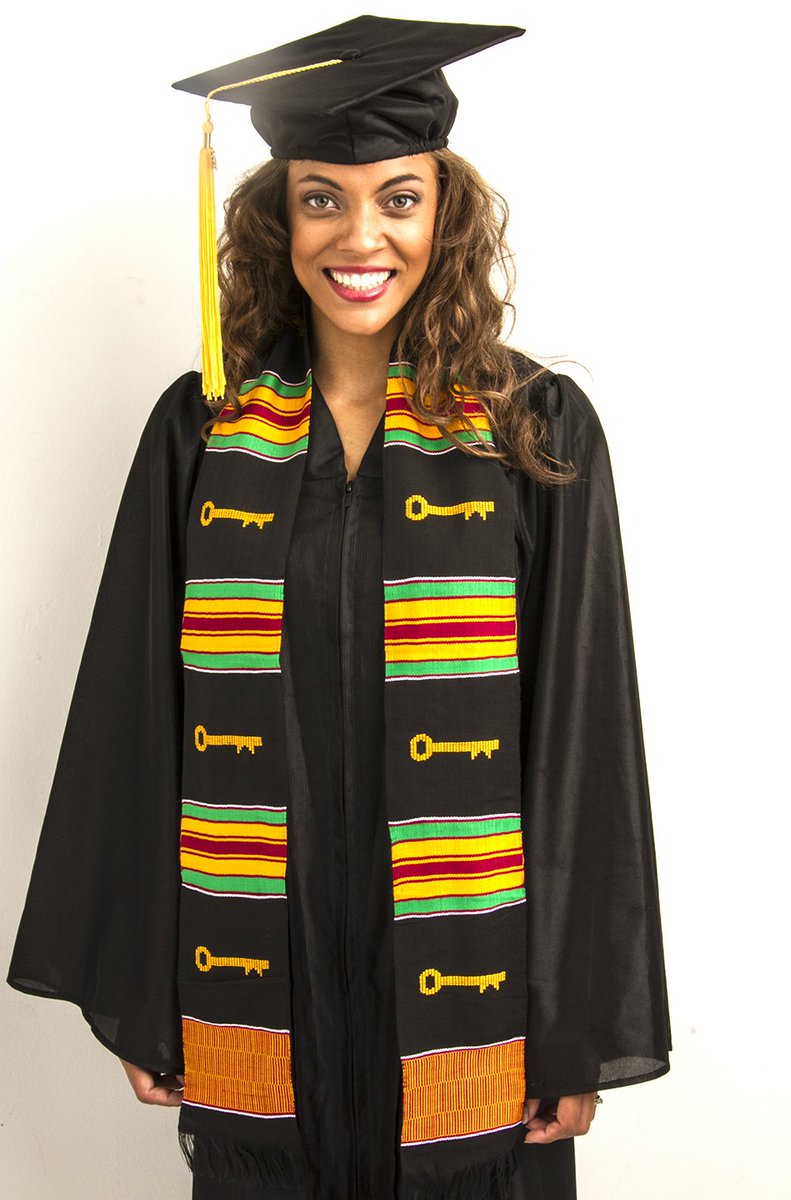 What is Kente Stole?Kente Stole is adapted from african tradition in Ghana. Kente academic stoles are often used by African Americans as a symbol of ethnic pride.