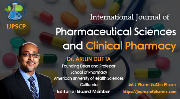 Meet our editor board member Dr. Arjun Dutta, Founding Dean, and Professor, School of Pharmacy
#AmericanUniversityofHealthSciences, #California.
Journal more information@ journalofpharma.com
#IJPSCP #SchoolofPharmacy #submitmanuscript #PharmaceuticalSciences #ClinicalPharmacy