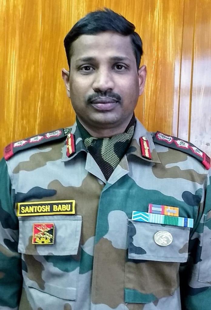SrinivasBandir3's tweet photo. My heartfelt condolences to the family of Colonel Santosh Babu. We pry god for your sole RIP. 
JAI HIND💐💐💐 🙏🙏🙏🇮🇳🇮🇳. https://t.co/7b0fievdxu