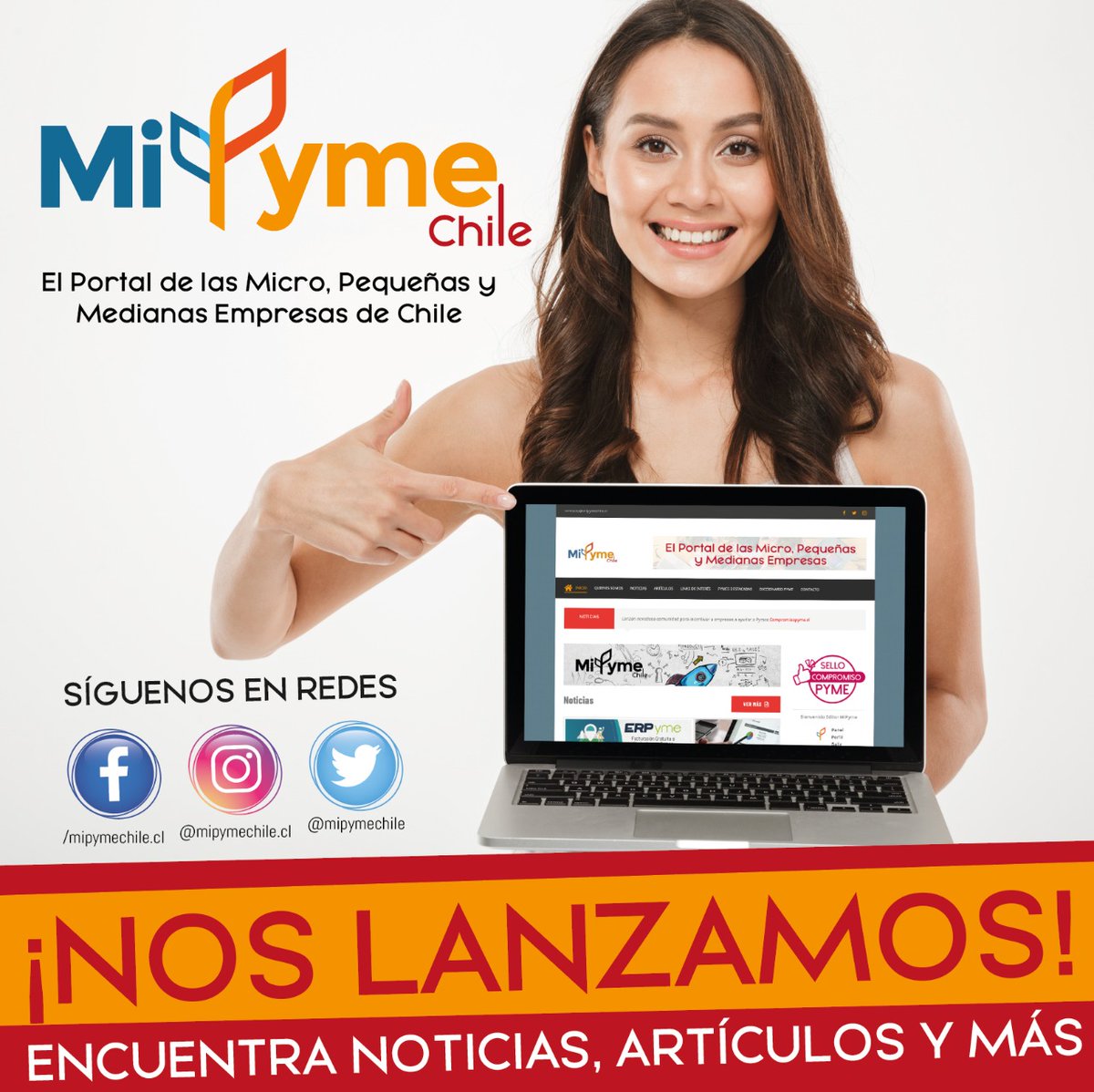 mipymechile's tweet photo. ¡Volvimos con todo! 😊 Estamos contentos de anunciarles el re- lanzamiento de https://t.co/S3kqAICVcu Nuestro objetivo es ser un punto de encuentro para las Mipymes de Chile, entregando información sobre beneficios y nuevas tecnologías.
#Mipymes #CompromisoPyme #ERPyme https://t.co/6gk8RqUS90
