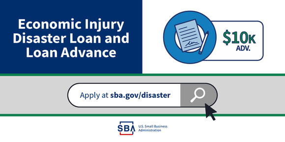 virginiasbdc's tweet photo. FYI: The @SBAgov has reopened The Economic Injury Disaster Loan (EIDL) and EIDL Advance application portal to all eligible small businesses, non-profits, and agricultural businesses impacted by #COVID19.  

Learn more and apply for assistance: https://t.co/gIDuylyq2t https://t.co/869Sh2hzwn