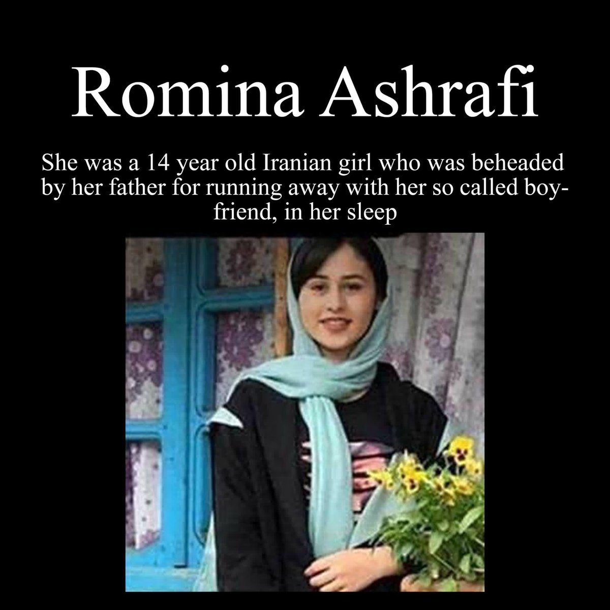 a male in iran is almost free to kill her own daughter, u might get 3-10 years of sentence and then get out to maybe torture ur other daughters, anyway, the law always supports u.
