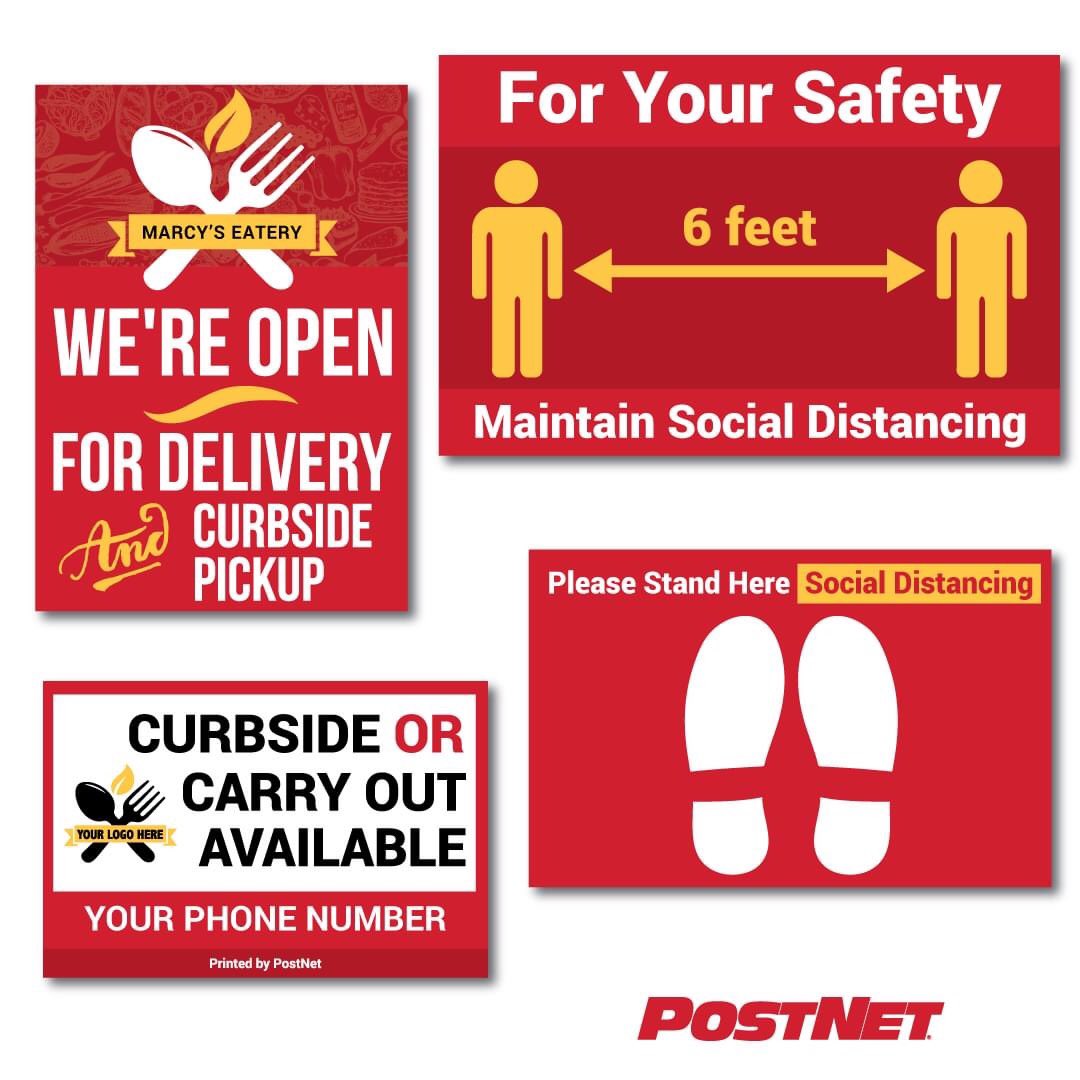 Postnetdundas's tweet photo. How has your business had to adapt as a result of the pandemic? Make sure your customers are aware of changes by printing your message on eye-catching signage. https://t.co/733hF7FL7d