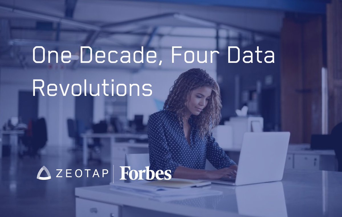 One Decade, Four Data Revolutions. Read more from Daniel Heer, @zeotap Founder & CEO via @Forbes here: forbes.com/sites/forbeste… 

#contextualtargeting #firstpartydata #thirdpartydata #intelligentdata #crm #dmp #cdp #cip