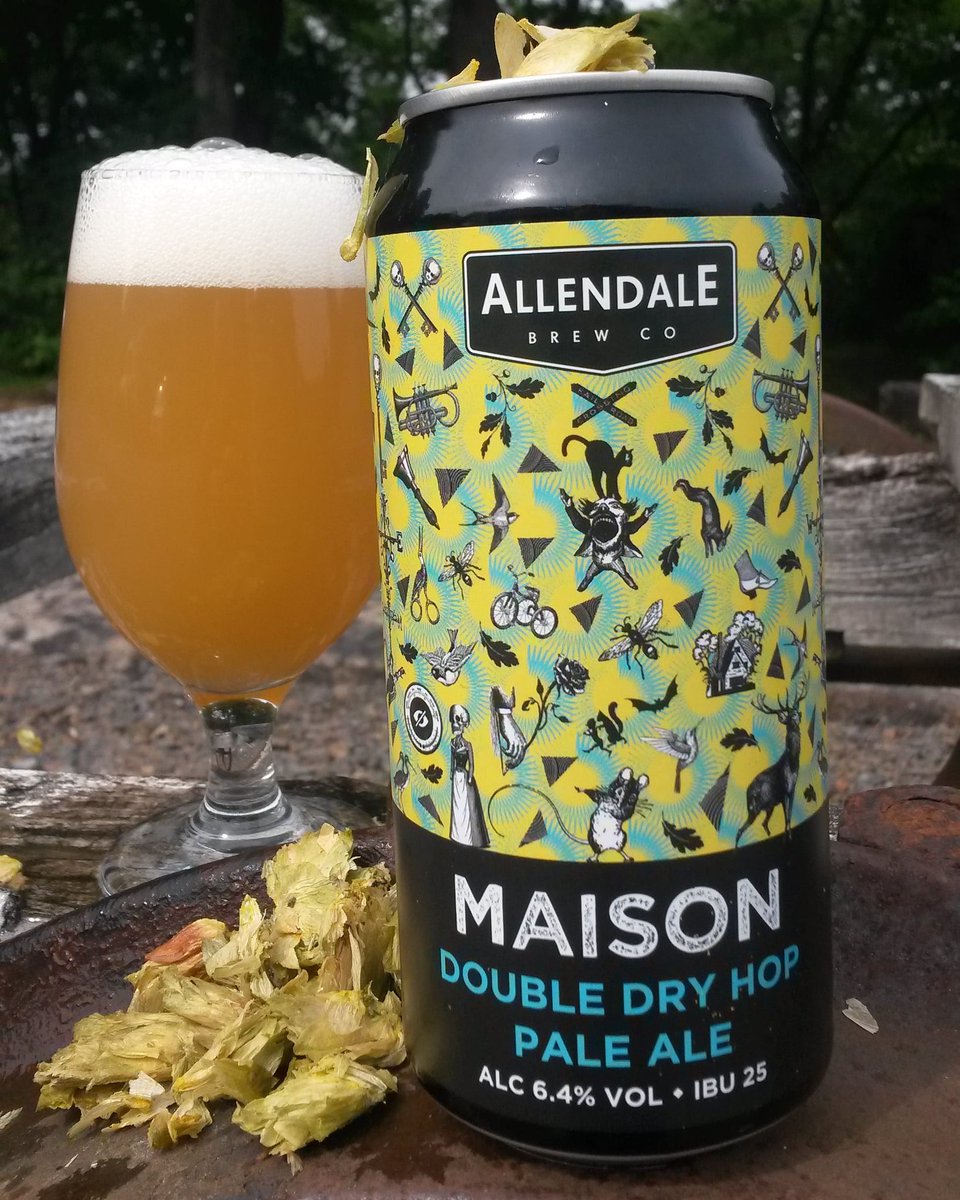 Our double dry hopped pale ale Maison is available in 440ml cans again.

You can order cases of 12 for home delivery via our web shop: shop.allendalebrewery.com

#allendale
#allendalebrewery
#maison #beer
#beertwitter #realale #craftbeer #northumberland #homedelivery