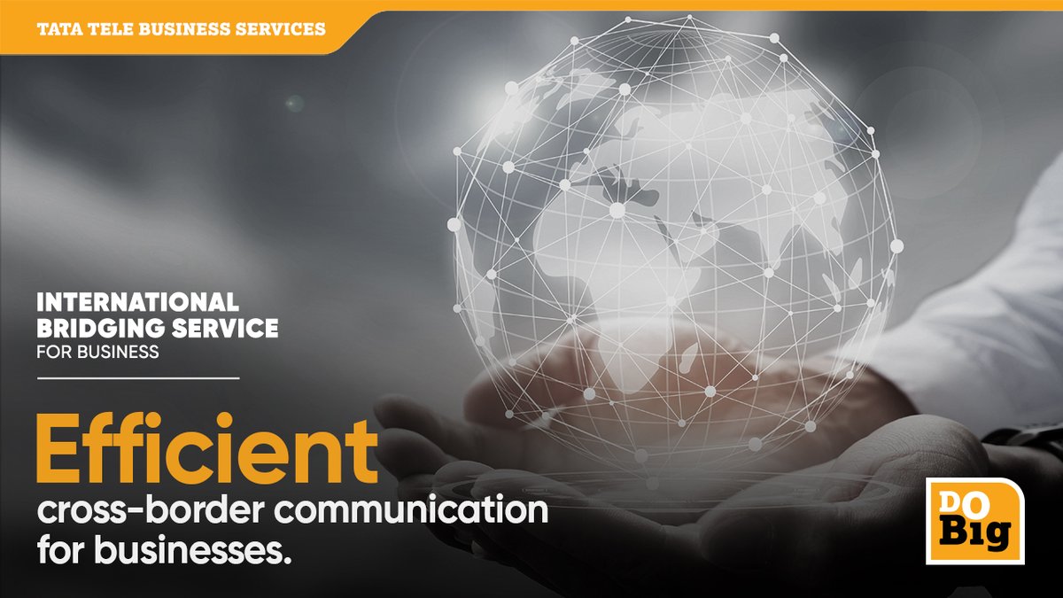 TataTeleBiz's tweet photo. Get excellent bridging facility toorganisations with #InternationalBridgingService (IBS) and connects to anyinternational location or conference bridge.
Know more: https://t.co/CeeXLX5WdQ
#TTBS #TataTeleBusinessServices #IBS https://t.co/FDoqsWjNsa