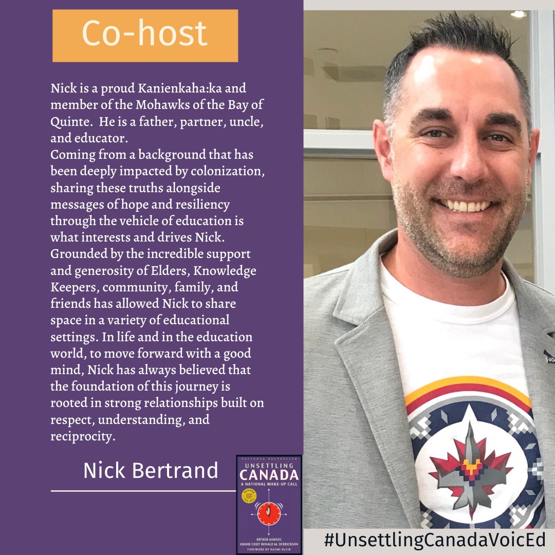 Tomorrow night #UnsettlingCanadaVoicEd my Onkwhonwe brother @NickBertrand9 is in conversation with me about ch 5-8, the overlaps & distinction bw #EquityEd & #IndigenousEd, and CFS (Colonial Fatigue Syndrome), aka activist exhaustion. Listen live voiced.ca 7:30pm
