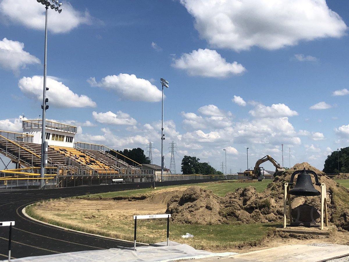 In Crestview today as they’re starting their renovations for a turf football field.  <a href="/Malutic_Live/">Malutic Live</a>