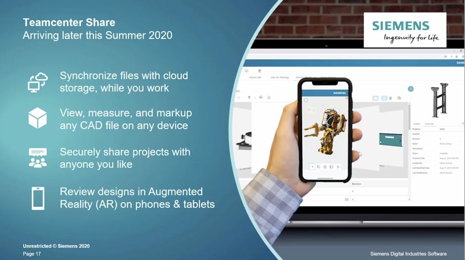 Joe Bohmann: The <a href="/Mendix/">Mendix - Build excellent apps</a>  platform has allowed us to create rapid applications - Teamcenter Share is coming this summer. #SiemensMAC2020