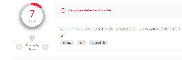 [1/3]
🆕 Linux version of #Lazarus's #ManusCrypt variant F. Its PE version was reported by the <a href="/USCERT_gov/">Follow CISA's accounts: @CISAgov and @CISACyber</a> in May 2020
analyze.intezer.com/#/analyses/fb5…

->>