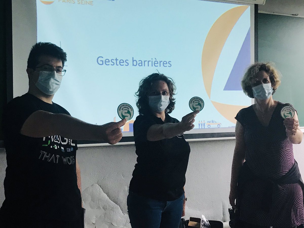 SupBiotech's tweet image. Malgré la fermeture de notre #campus on pense à la rentrée de septembre, plusieurs membres de l’équipe administrative ont renouvellé leur certificat de #sauveteur #secoursite du #travail avec @PCParisSeine 
#supbiotech #protectioncivile