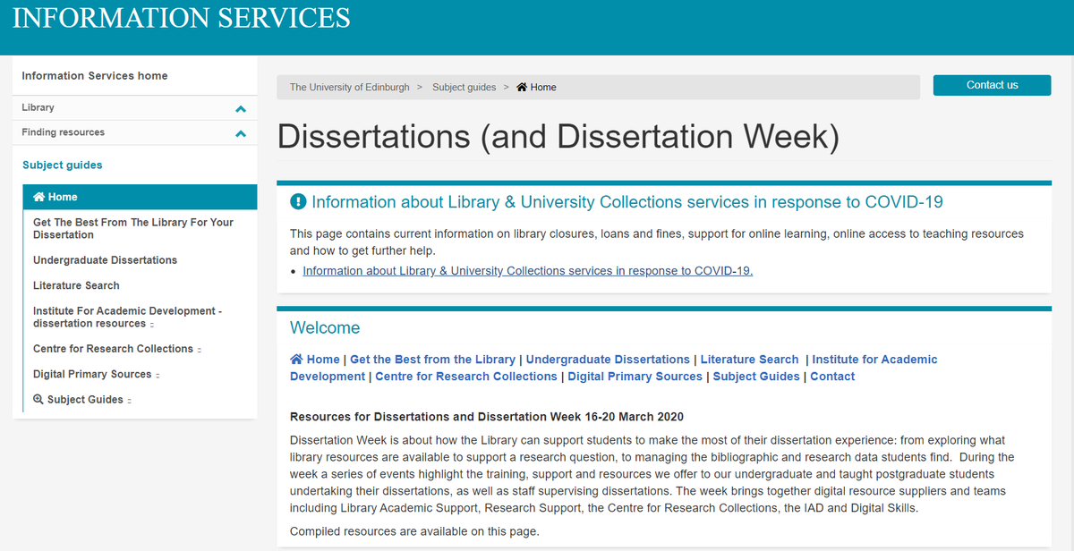 EdUniLibraries's tweet photo. Are you are still busy writing up your dissertation? Our Dissertation Subject Guide could help point you in the right direction. https://t.co/sc4QhqRGe3
#Subjectguide https://t.co/ml54dnFzVy