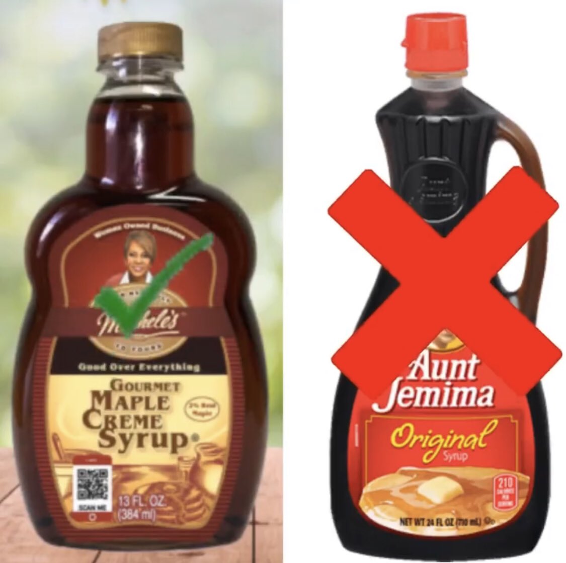 Black Owned Business:If you’re still using Aunt Jemima Pancake and Syrup you need to ditch them now.Please switch to these Black owned Pancake and Waffle Mixes and Syrup Businesses. I added some history on the racist past on the Aunt Jemima brand in the thread.Thread: