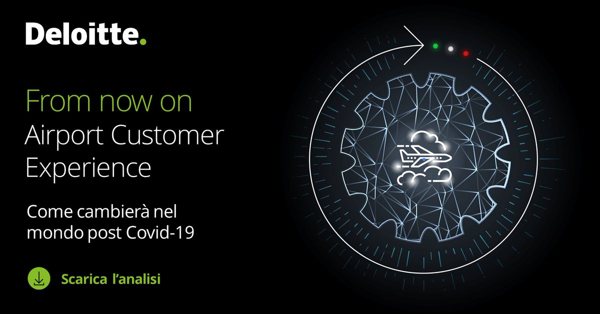 DeloitteItalia's tweet photo. Dopo il lockdown qual è la percezione dei passeggeri e quali sono le loro nuove esigenze? Lo studio analizza i principali trend e le sfide con cui #aeroporti e compagnie aeree dovranno confrontarsi in questa nuova fase: https://t.co/wD6h4T5qUL #DeloitteItalia #ImpactForItaly https://t.co/vrvVfZwytL