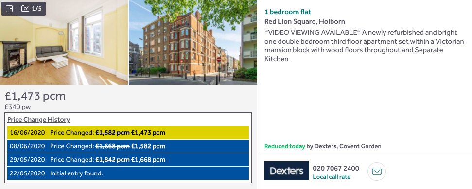 Holborn, down 20%  https://www.rightmove.co.uk/property-to-rent/property-92587259.html