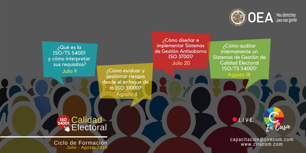 circuloempresa's tweet photo. La incorporación de buenas prácticas electorales deben ser impulsadas desde su alta dirección asegurando resultados confiables, transparentes, libres y justos, aún en tiempos de incertidumbre. Este ciclo de formación apoya la adopción de herramientas que fortalecen su gestión https://t.co/4dPtQv5PLY