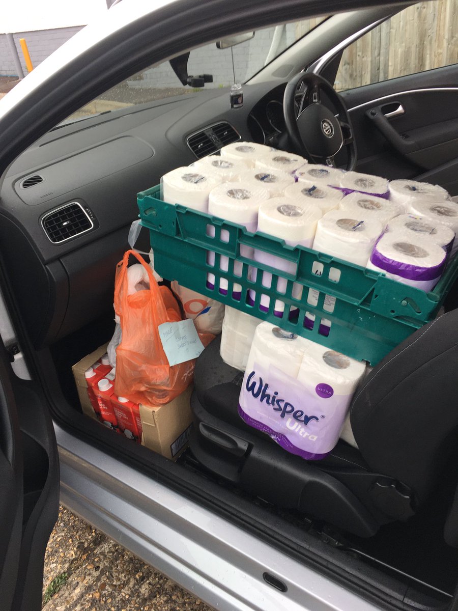 Another busy morning delivering food parcels for the #EasterTeam in Crawley