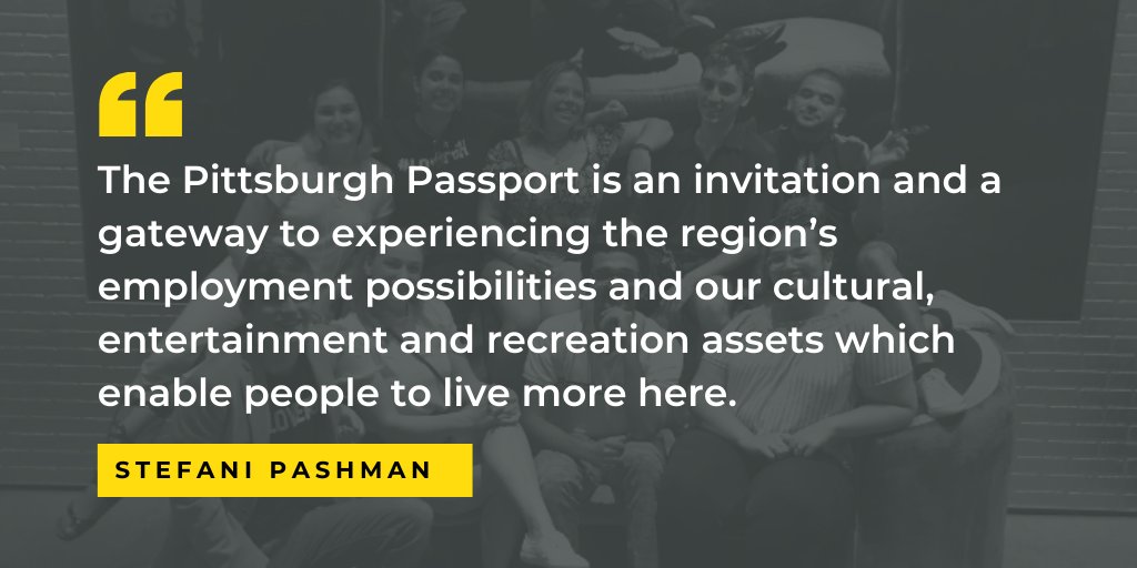 AlleghenyConf's tweet photo. The #PGHPassport Summer Internship Series is back after a successful launch in 2019 that engaged 1K+ students across the globe. Hear from CEO @StefaniPashman about this year's virtual program that's making a statement about what’s next for #Pittsburgh. https://t.co/OHhsXQrSWN https://t.co/SHXCQPBH95