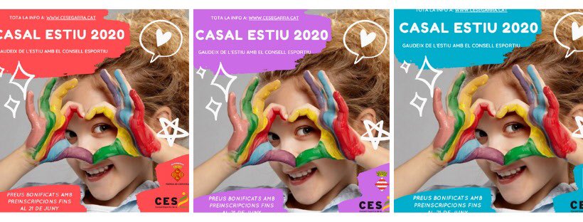 CE_Segarra's tweet photo. Inscripcions obertes dels casals de lleure i esportiu!!!

Recordeu, inscripcions bonificades fins el dia 21 de juny!!!! No espereu més! https://t.co/yAUzqprInw