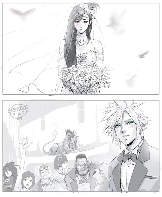 "It all starts now. A new…"
Cloud looked for the right words.
"A new life." 

 #Cloti #クラティ #FinalFantasyVIIRemake #FF7R #FFVIIRemake #FF7Remake #TifaLockhart #CloudStrife #finalfantasy #FF #ファイナルファンタジーXIV #ファイナルファンタジー #SquareEnix 

break from comms😷 