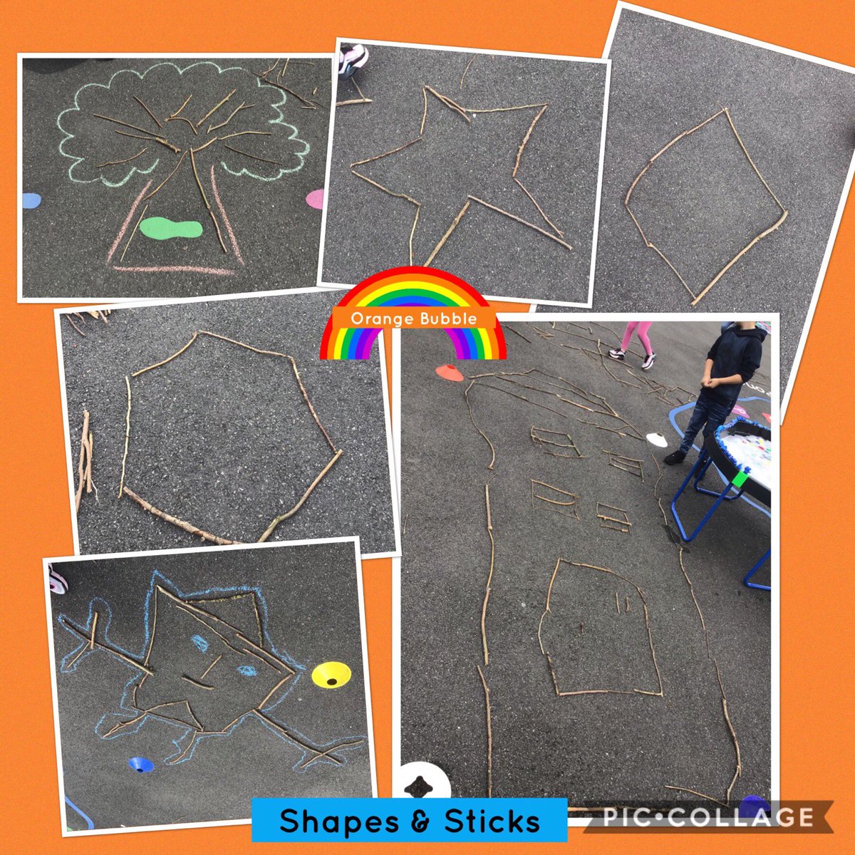 FallingsParkPri's tweet image. More fun in #Orangebubble with the Year 1 pupils today! #Mathssticks #BlackCountryRainbowHour 💚💙🌈