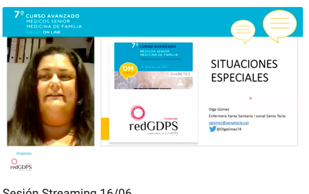 redGDPS's tweet photo. Iniciada la 2ª jornada del 7ª Curso avanzado de @redGDPS
En esta jornada dos mesas en el #webgdps
Presentación de casos clínicos basados en el #algoritmoredgdps de #estilosdevida con @JavierSoidan @NadiamadridIII @Noelia_sanz35 y @OlgaGmez74 https://t.co/HbYJpdAP6W