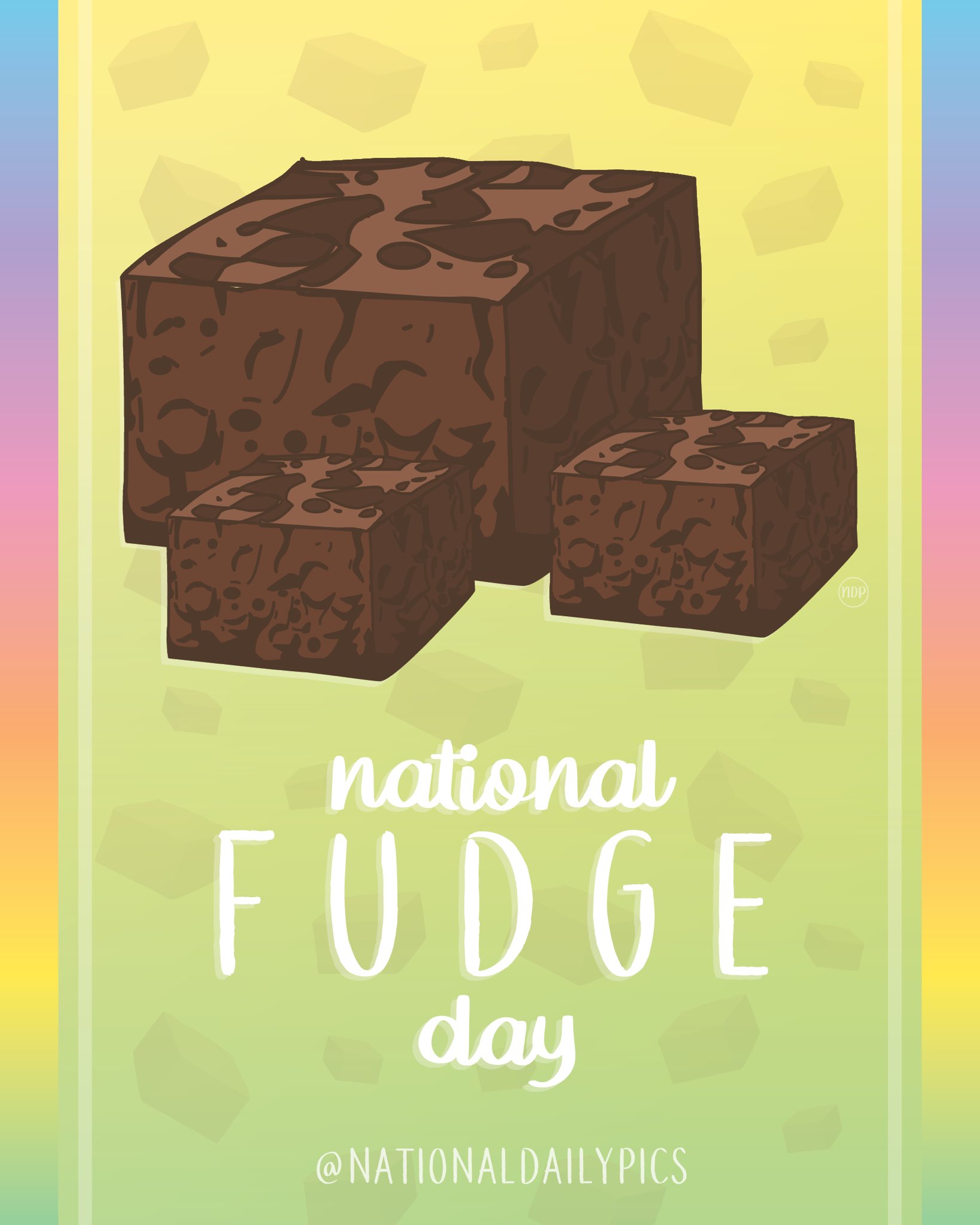 © National Daily Pics on Twitter "Happy National Fudge Day! 🍫 Fun Fact